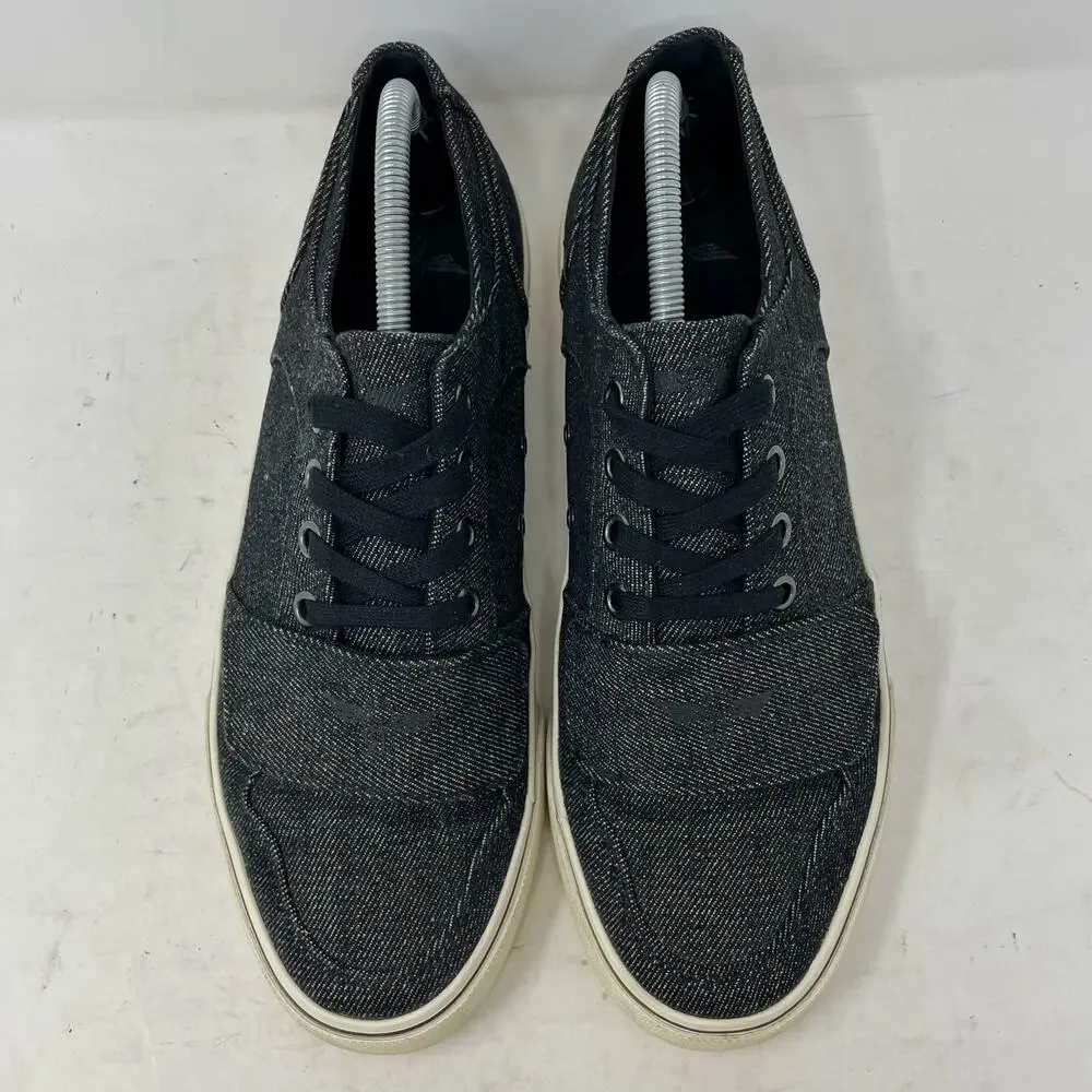 Creative Recreation Cesario Black Chambray Low Sneakers Mens Size 9